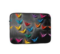 GGNKDL Origami Thousand Paper Crane Pattern Shockproof Portable Laptop Sleeve Bag 10 inch for Men Women Business Travel, Office Daily Use
