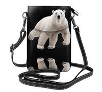 GGNKDL Polar Bear printing Crossbody bag, mobile phone bag, women's small wallet, a practical gift suitable for going out, exercising, and shopping