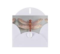GGNKDL Printed Dragonfly Prints Greeting Card - High-End Pearlescent Paper With Dazzling Sparkling Effect