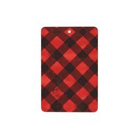 GGNKDL red black buffalo check plaid pattern prints 6-piece Rectangle car air freshener with hanging type car accessories