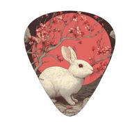 GGNKDL Resurrection Rabbit Hole Prints Guitar plectrum 12 pieces with three thickness plectrum combinations suitable for bass and ukulele