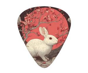GGNKDL Resurrection Rabbit Hole Prints Guitar plectrum 12 pieces with three thickness plectrum combinations suitable for bass and ukulele