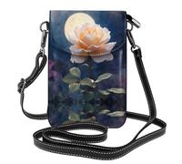 GGNKDL Roses in the moonlight printing Crossbody bag, mobile phone bag, women's small wallet, a practical gift suitable for going out, exercising, and shopping