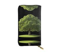 GGNKDL Savior in the dry desert printing Women's leather long handheld wallet large capacity credit card zipper bag