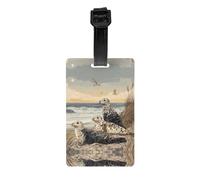 GGNKDL Seals Along The Coast Prints Luggage Tags and Travel Bag Tags are Suitable for Both Men and Women to Prevent Luggage
