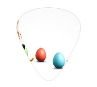 GGNKDL Sled Easter Egg Rabbit Prints Guitar plectrum 12 pieces with three thickness plectrum combinations suitable for bass and ukulele