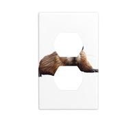 GGNKDL Smart Beaver printing Dual socket wall panel household power cover durable for decorative sockets and switches