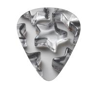 GGNKDL Star shaped ice cubes Prints Guitar plectrum 12 pieces with three thickness plectrum combinations suitable for bass and ukulele