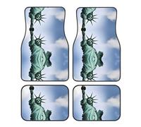 GGNKDL Statue of Liberty in NYC Printing Car Floor mats with Anti Slip Front and Rear are Suitable for Cars, Trucks and SUV