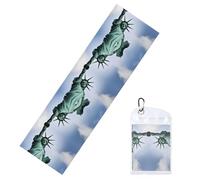 GGNKDL Statue of Liberty in NYC Printing Cool Sports ice Towels are Suitable for Indoor and Outdoor Sports and Exercise Activities