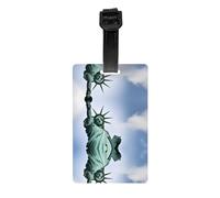 GGNKDL Statue of Liberty in NYC Prints Luggage Tags and Travel Bag Tags are Suitable for Both Men and Women to Prevent Luggage