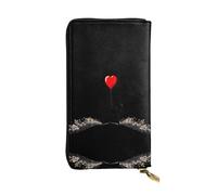 GGNKDL Stay with you forever printing Women's leather long handheld wallet large capacity credit card zipper bag