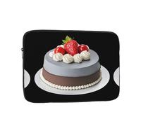 GGNKDL Strawberry Cake Pattern Shockproof Portable Laptop Sleeve Bag 12 inch for Men Women Business Travel, Office Daily Use