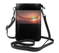 GGNKDL The afternoon sunset printing Crossbody bag, mobile phone bag, women's small wallet, a practical gift suitable for going out, exercising, and shopping