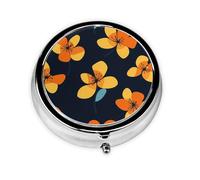 GGNKDL The Beauty of Egg Painting Prints Round Mini Pill Box with 3 compartments for Pill Storage and Portable Travel