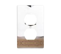 GGNKDL The contemplator printing Dual socket wall panel household power cover durable for decorative sockets and switches