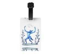 GGNKDL The Devil Steals The Moon Prints Luggage Tags and Travel Bag Tags are Suitable for Both Men and Women to Prevent Luggage