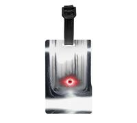 GGNKDL The Eye of Terror in The Forest Prints Luggage Tags and Travel Bag Tags are Suitable for Both Men and Women to Prevent Luggage