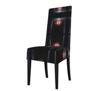 GGNKDL The Eye of Terror in The Forest Prints Restaurant Chair Covers are Detachable, Super Elastic, and Washable, Suitable for Kitchens