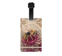 GGNKDL The King of Bees Prints Luggage Tags and Travel Bag Tags are Suitable for Both Men and Women to Prevent Luggage