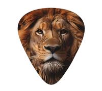 GGNKDL The Lion's Gaze Prints Guitar plectrum 12 pieces with three thickness plectrum combinations suitable for bass and ukulele