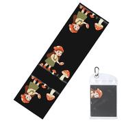 GGNKDL The Little Girl Picking Mushrooms Printing Cool Sports ice Towels are Suitable for Indoor and Outdoor Sports and Exercise Activities