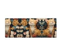 GGNKDL The Little Mouse I Adore Prints Gaming Mouse pad XXL Large Mouse Mat Long Extended Mouse Pad Desk Mat Non-Slip Rubber Mice Pads Stitched Edges Thin Pad 31.5 x 11.8 x 0.12 in