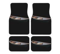 GGNKDL The Lonely Boat Printing Car Floor mats with Anti Slip Front and Rear are Suitable for Cars, Trucks and SUV