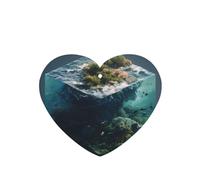 GGNKDL The ocean in the cube prints 6-piece Heart Shape car air freshener with hanging type car accessories