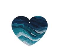 GGNKDL The ocean with distinct layers prints 6-piece Heart Shape car air freshener with hanging type car accessories