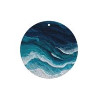 GGNKDL The ocean with distinct layers prints 6-piece Round Shape car air freshener with hanging type car accessories