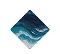 GGNKDL The ocean with distinct layers prints 6-piece Square car air freshener with hanging type car accessories