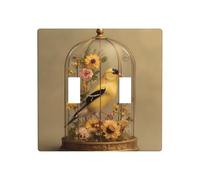 GGNKDL The Oriole in the Cage printing Switch cover decorative wall panel suitable for residential and commercial areas 4.5x4.5 In