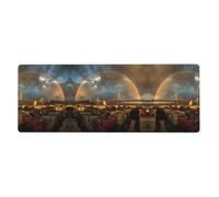 GGNKDL The Rainbow After The rain Prints Gaming Mouse pad XXL Large Mouse Mat Long Extended Mouse Pad Desk Mat Non-Slip Rubber Mice Pads Stitched Edges Thin Pad 31.5 x 11.8 x 0.12 in
