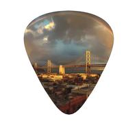 GGNKDL The rainbow after the rain Prints Guitar plectrum 12 pieces with three thickness plectrum combinations suitable for bass and ukulele