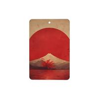 GGNKDL The rising sun prints 6-piece Rectangle car air freshener with hanging type car accessories