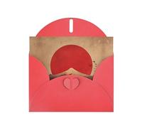 GGNKDL The Rising Sun Prints Greeting Card - High-End Pearlescent Paper With Dazzling Sparkling Effect