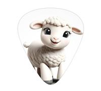 GGNKDL The sheep Prints Guitar plectrum 12 pieces with three thickness plectrum combinations suitable for bass and ukulele