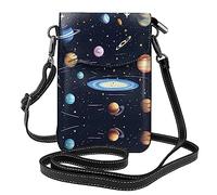 GGNKDL The Solar Family printing Crossbody bag, mobile phone bag, women's small wallet, a practical gift suitable for going out, exercising, and shopping