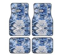 GGNKDL Tie-Dyed Roses Printing Car Floor mats with Anti Slip Front and Rear are Suitable for Cars, Trucks and SUV