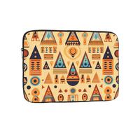 GGNKDL Triangular Tower Symbol Pattern Shockproof Portable Laptop Sleeve Bag 17 inch for Men Women Business Travel, Office Daily Use