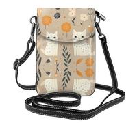 GGNKDL Two funny cats printing Crossbody bag, mobile phone bag, women's small wallet, a practical gift suitable for going out, exercising, and shopping