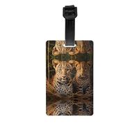 GGNKDL Two Leopard Brothers Prints Luggage Tags and Travel Bag Tags are Suitable for Both Men and Women to Prevent Luggage
