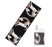 GGNKDL Unicorns Across The Rainbow Printing Cool Sports ice Towels are Suitable for Indoor and Outdoor Sports and Exercise Activities