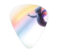 GGNKDL Unidentified creatures in the starry sky Prints Guitar plectrum 12 pieces with three thickness plectrum combinations suitable for bass and ukulele