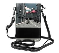 GGNKDL Urban Architecture printing Crossbody bag, mobile phone bag, women's small wallet, a practical gift suitable for going out, exercising, and shopping