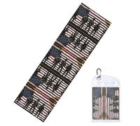 GGNKDL US Military Soldiers Patriotic Memorial Day Printing Cool Sports ice Towels are Suitable for Indoor and Outdoor Sports and Exercise Activities