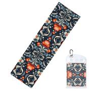 GGNKDL Vintage Decorative Tattoos Printing Cool Sports ice Towels are Suitable for Indoor and Outdoor Sports and Exercise Activities