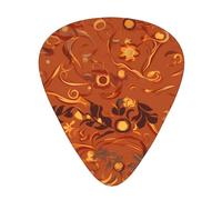 GGNKDL Vintage simple lines Prints Guitar plectrum 12 pieces with three thickness plectrum combinations suitable for bass and ukulele