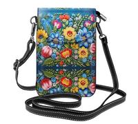 GGNKDL Vivid floral patterns printing Crossbody bag, mobile phone bag, women's small wallet, a practical gift suitable for going out, exercising, and shopping